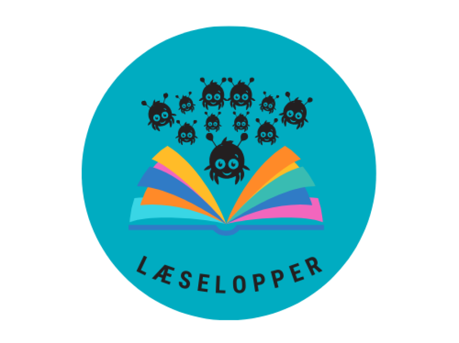 Logo for Læselopper på Hedensted Folkebibliotek