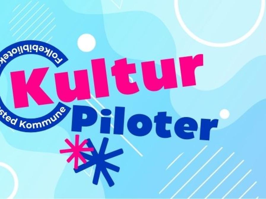 Logo for Kulturpiloter på Folkebiblioteket i Hedensted Kommune